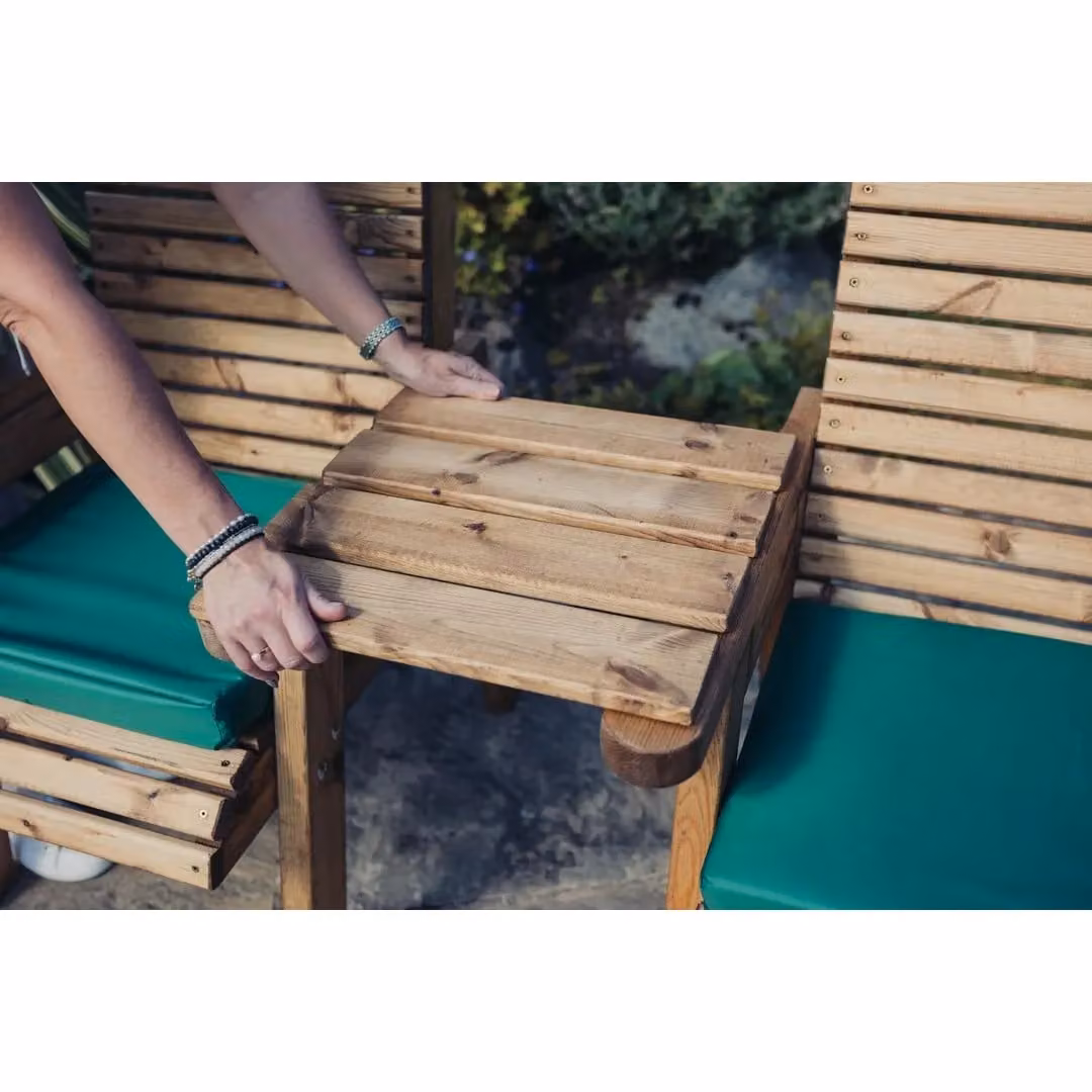 Churnet Valley Garden Furniture Ltd Valley Straight Timber Tray, Brown, W: 46 cm, D: 43.5 cm, H: 4 cm – 3