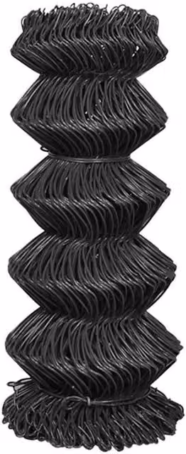 Berkfield Home PVC Coated Steel Chain Link Fence in Dark Grey, 15 x 0.8 m – 1