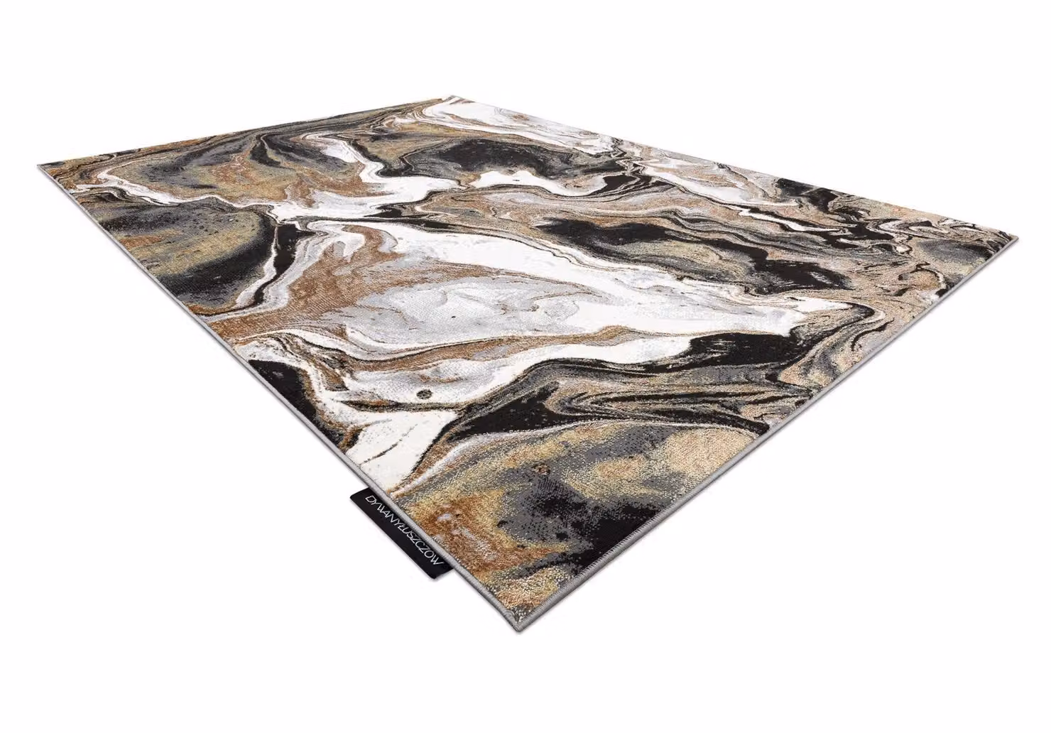 RugsX De Luxe Abstract Rectangular Rug in Yellow and Multicolour, W: 120 cm, L: 170 cm – 4