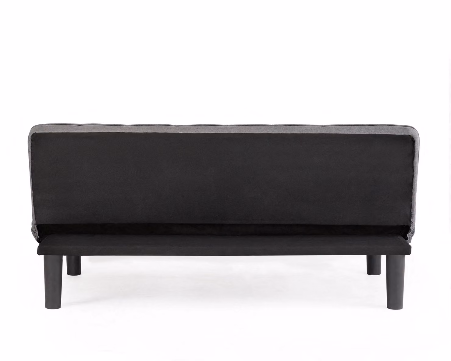 Home Detail Layla Grey Fabric Sofa Bed with Tufted Detail and Black Legs, W/D/H: 140 x 190 x 165 cm – 3