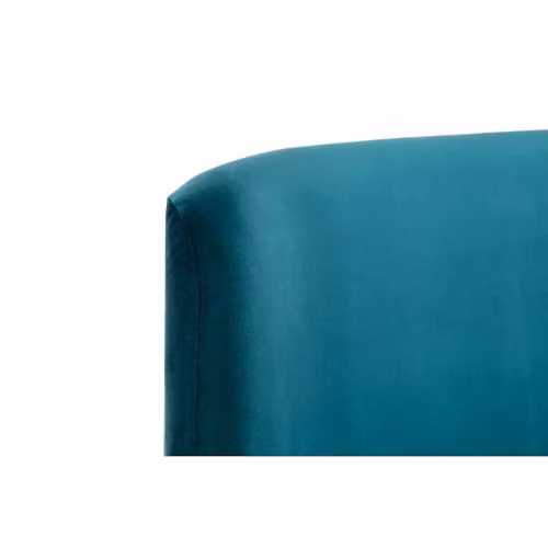 Julian Bowen Frida Curved Velvet Double Bed in Petrol Blue – 5