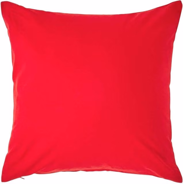 Homescapes 200 Thread Count Egyptian Cotton Percale Housewife Pillowcase, Red, W: 40 cm