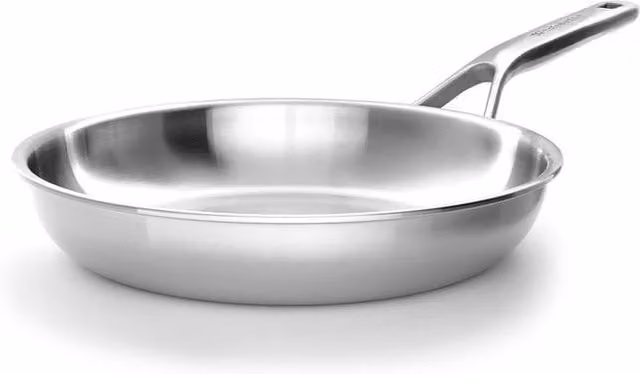KitchenAid Silver Multi-Ply Stainless Steel Uncoated Frying Pan, 24 cm – 1