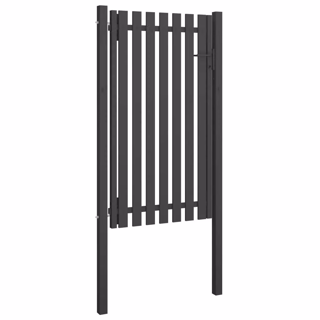 Berkfield Home Anthracite Steel Garden Swing Gate W/H: 1 x 2.25 m – 2