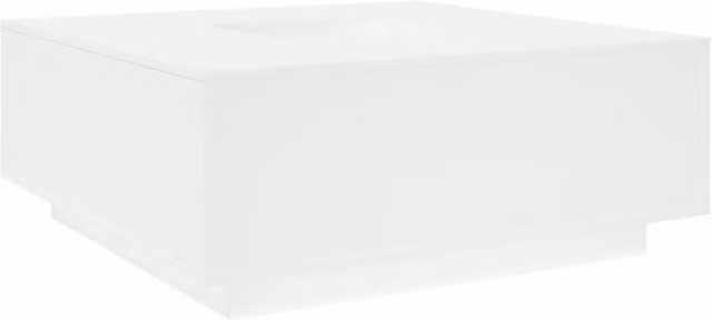 Berkfield Home White Glossy Square Coffee Table in Engineered Wood W/D/H: 100 x 100 x 40 cm – 1