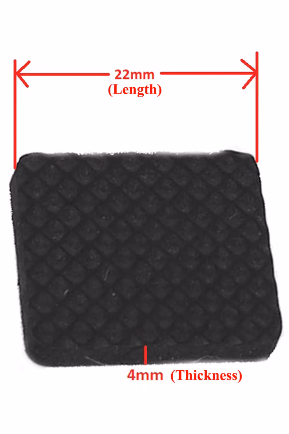 Neel Blue Black Square Furniture Foam Pads for Table and Chair Legs, 22 x 22 mm – 2