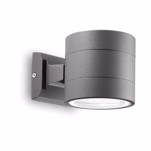 Ideal Lux SNIF AP1 BIG Outdoor Wall Light, Anthracite Grey, G9 Halogen 40 W, H 15.5 x W 11.0 x D 15.5 cm