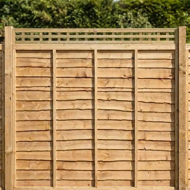 Premier Garden Supplies Woven Wood Trellis Panel, Brown, W/D/H: 183 x 15 x 5 cm