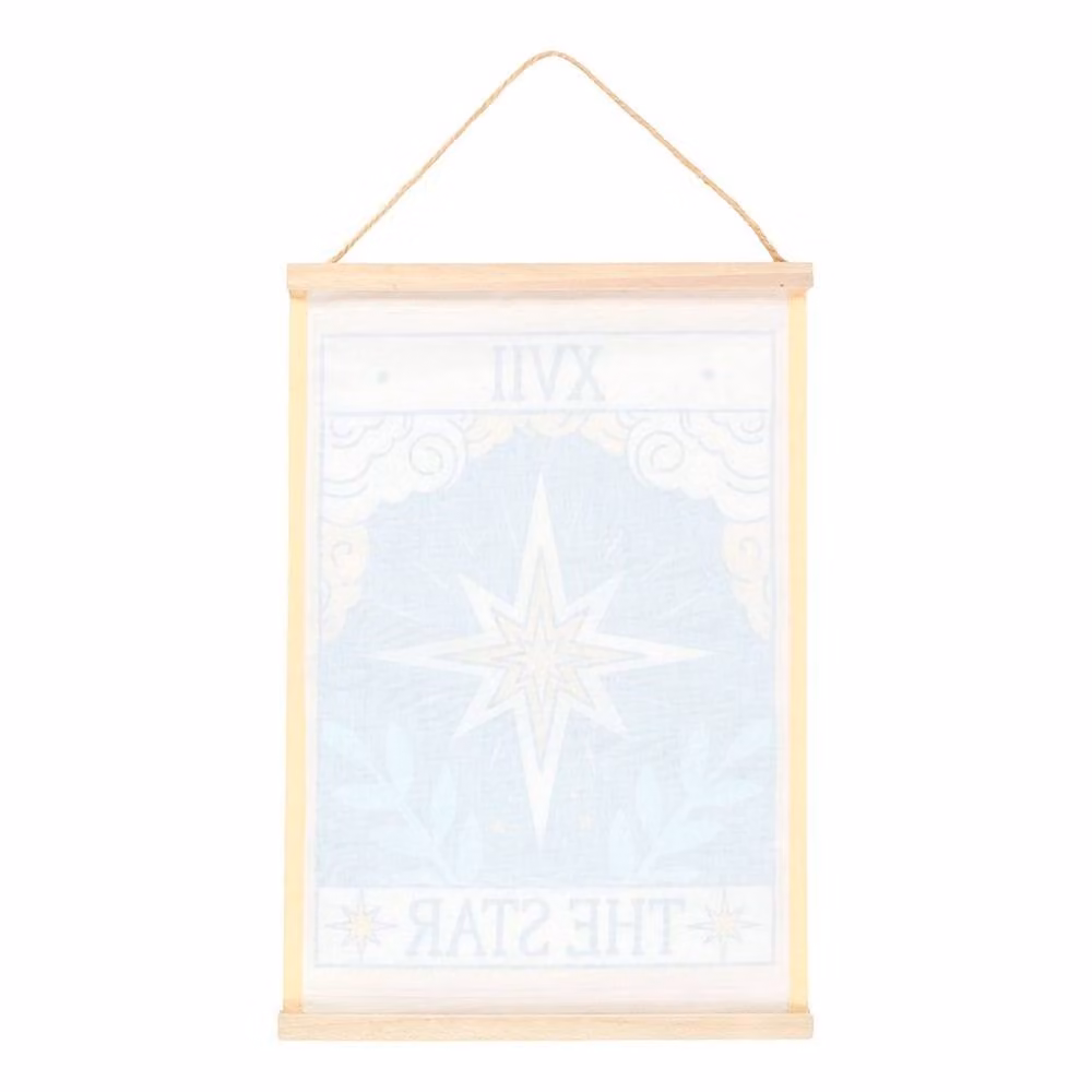 Something Different The Star Vintage Tarot Textile Wall Hanging in Multicolour, W/H: 59.0 x 31.0 cm – 2