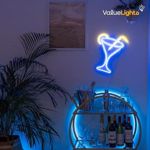 MiniSun Blue Dream Neon LED Light Sign, Blue – 4