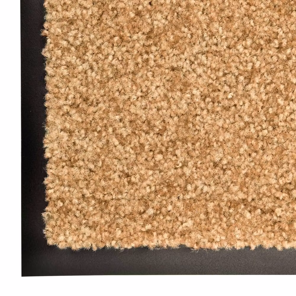 Berkfield Home Washable Non-Slip Doormat, Beige, W: 60 cm, D: 90 cm – 3