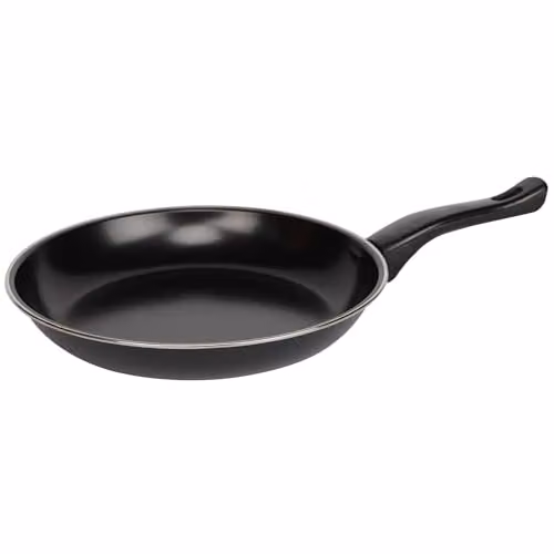 Gr8 Home 8 Piece Black Carbon Steel Non Stick Cookware Set with Glass Lids including Saucepan and Frying Pan – 1