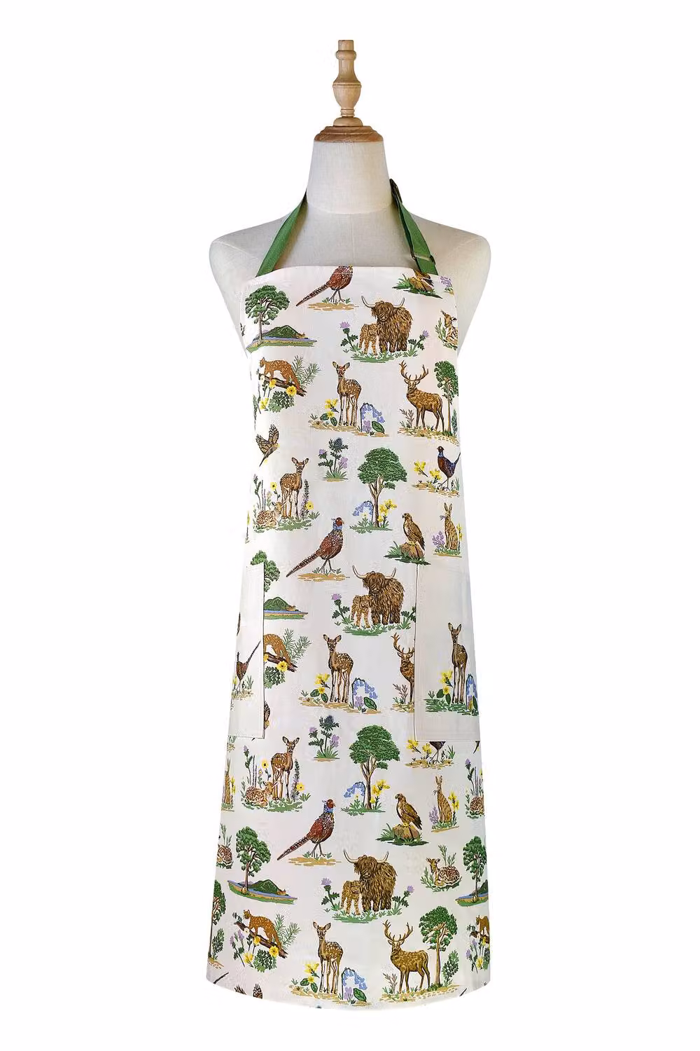 Ulster Weavers Thistlewood Highland Inspired Print 100% Cotton Apron in Beige and Multicolour – 2