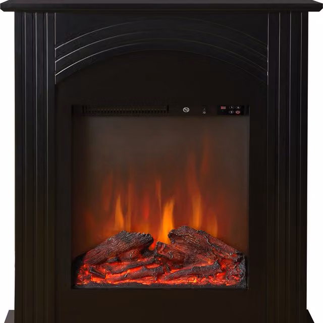Sureflame Henlow 27 Inch Electric Fireplace Suite in Black
