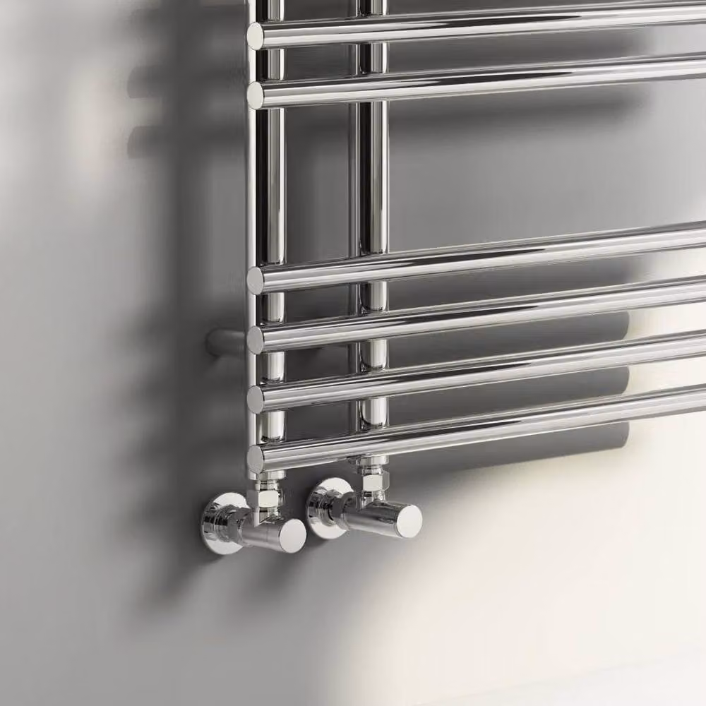 Bathroom Kingdom Elisa Designer Heated Towel Rail in Silver, H 155 cm x W 50 cm – 3