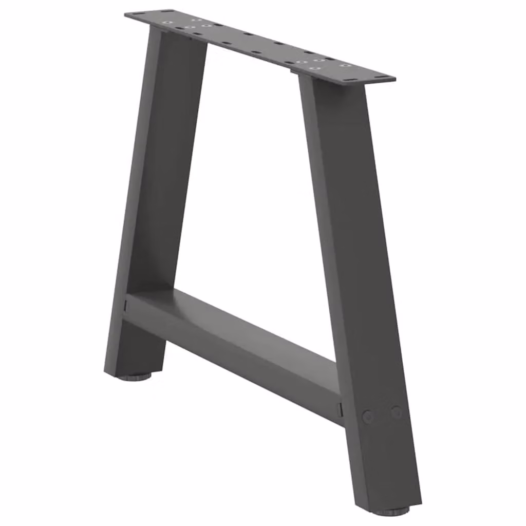 Berkfield Home A-Shaped Coffee Table Legs, 2 Pieces, Anthracite Black Steel, H: 70 cm – 3
