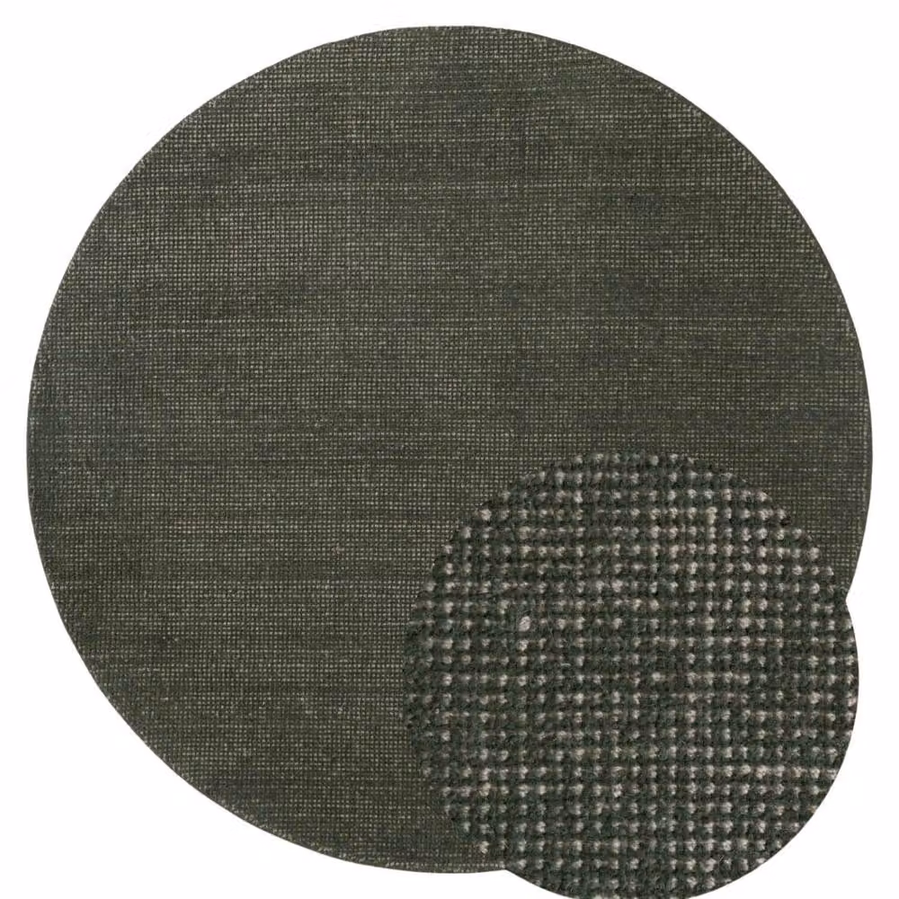 Ted Baker Greenwich Handwoven Wool Round Rug in Green, Diameter: 160 cm – 3