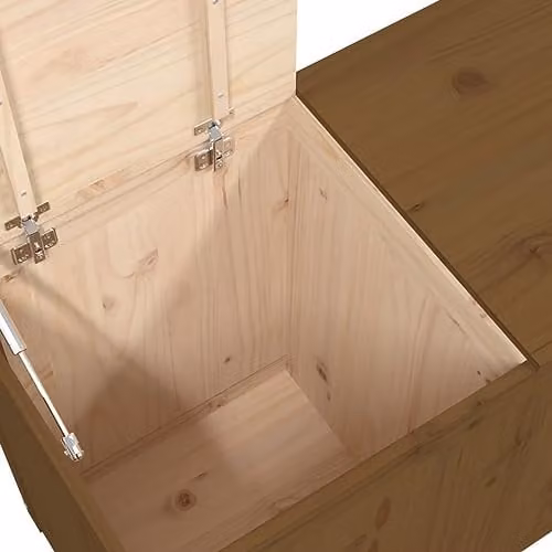 Outsunny Brown Wood Storage Unit W: 88.5 cm, D: 44 cm, H: 66 cm – 4