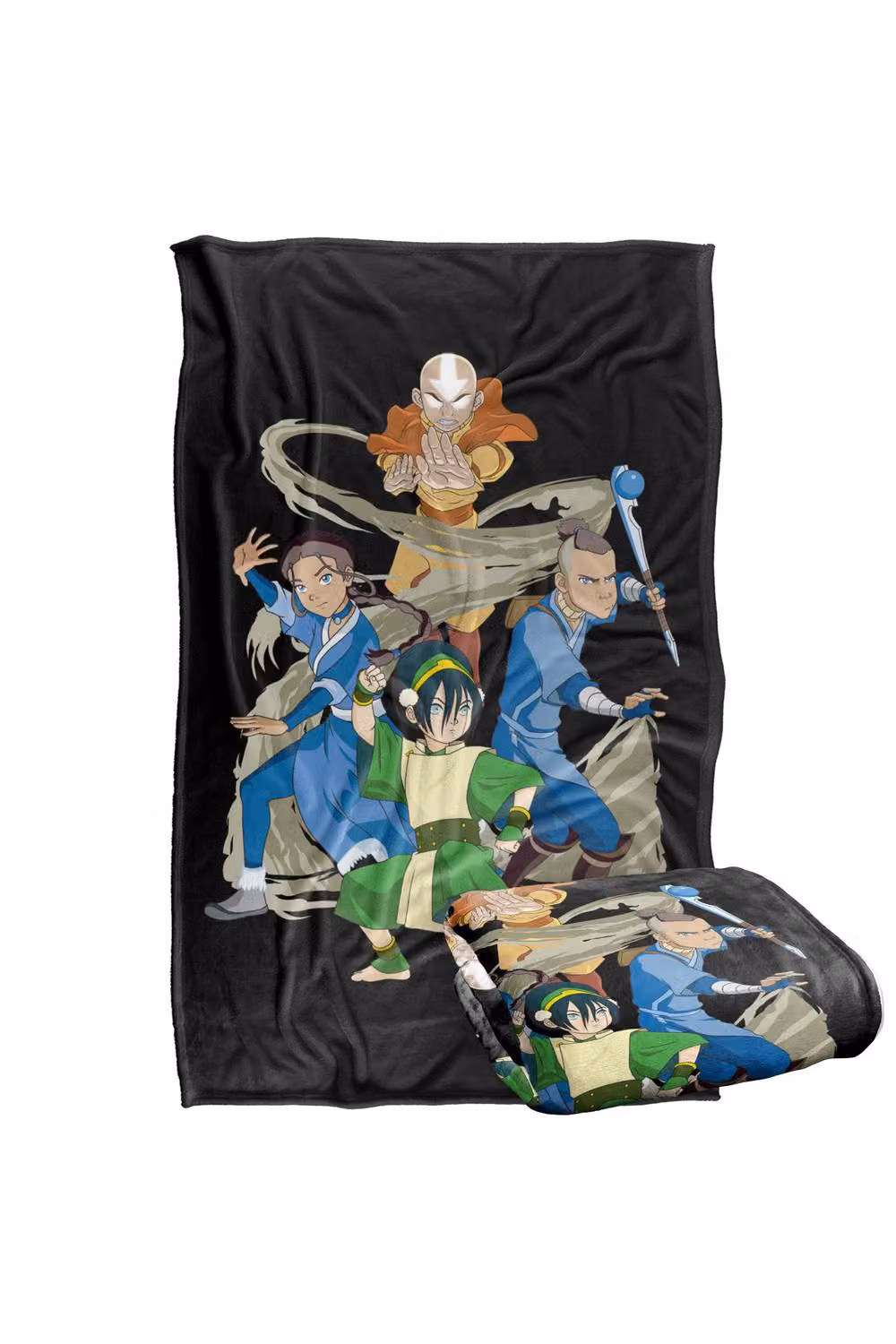 Nickelodeon Avatar The Last Airbender Team Avatar Elements Super Soft Fleece Throw Blanket, Multicolour, W: 91 cm, D: 147 cm – 6