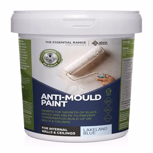 Stonecare4u Anti Mould Paint in Lakeland Blue, 2.5 Litre, for Walls and Ceilings – 1