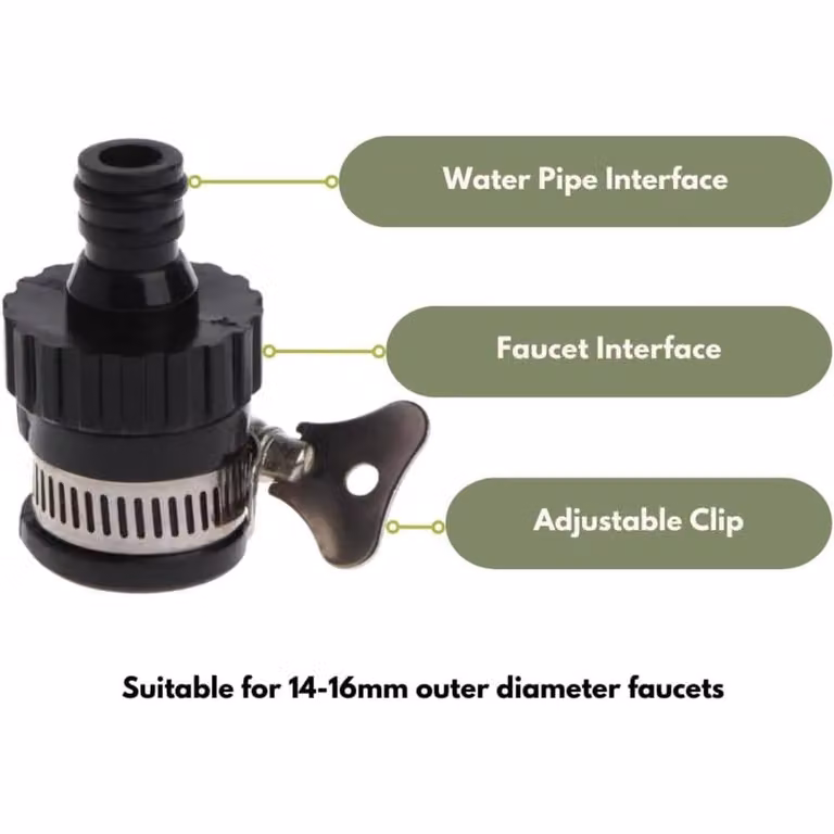 Marco Paul 1/2 inch Quick Connect Tap Connector in Black