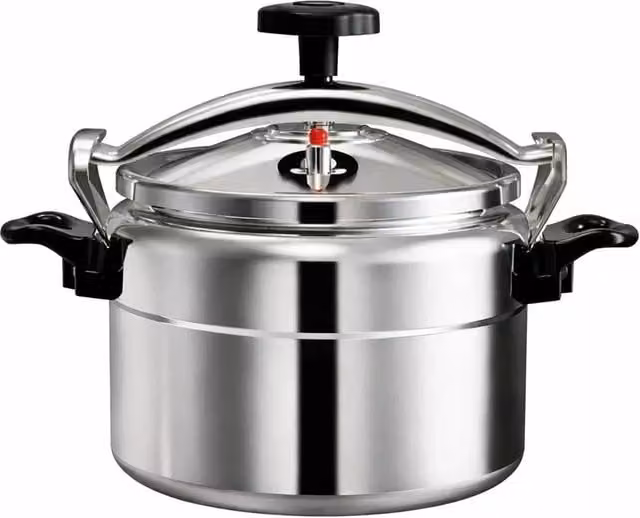 SPETLEK 7L Aluminium Pressure Cooker with Lid Latch Indicator in Silver – 1