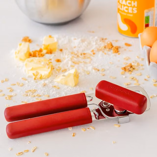 KitchenAid Multifunction Tin Opener with Stainless Steel Blade, Red, 20 cm