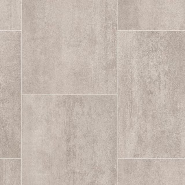 Vinyl Flooring UK Grey Stone Look Tile Effect Vinyl Flooring Sheet with 2.0mm Felt Backing, W: 300 cm, L: 800 cm