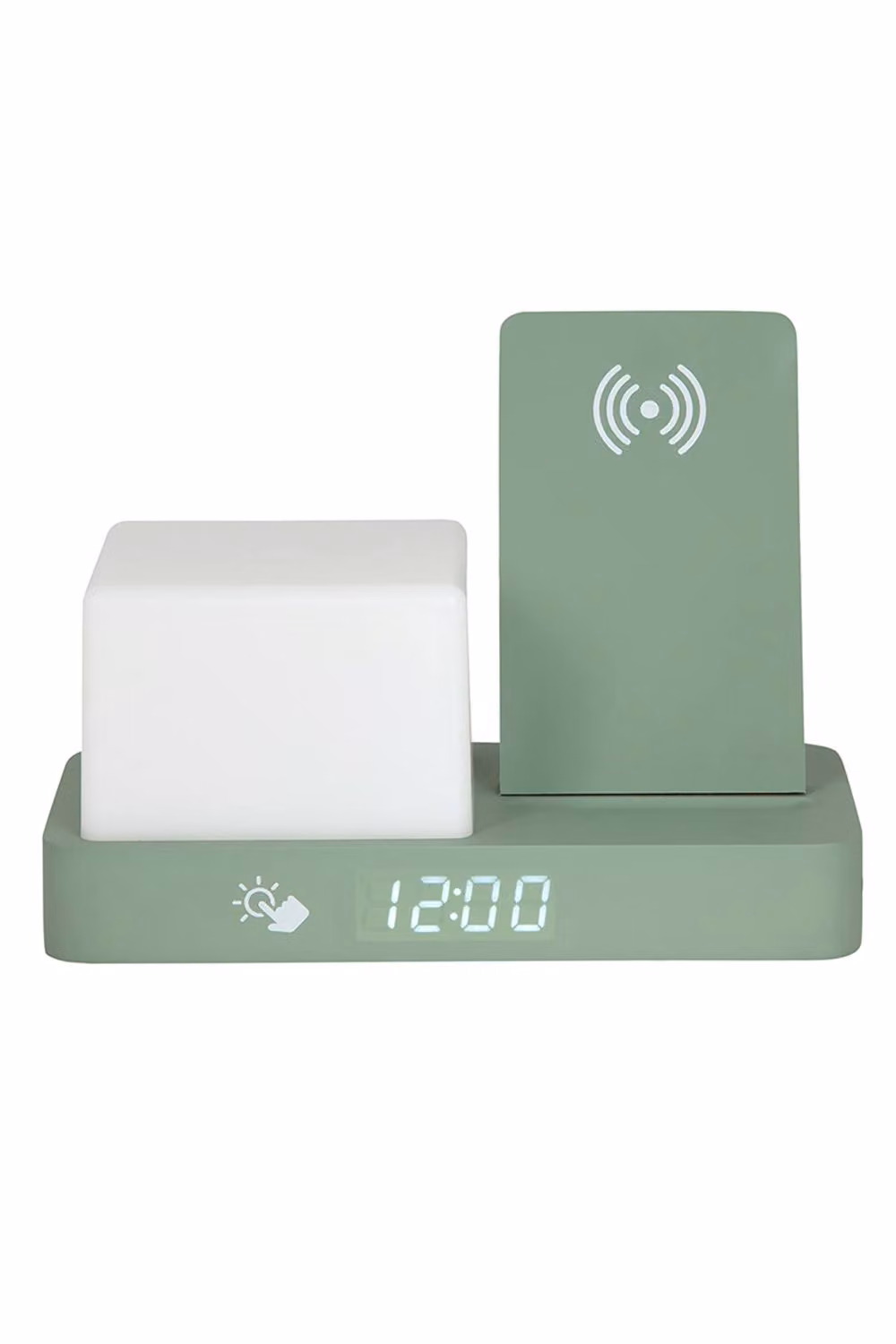 PRESENT TIME Karlsson Retro LED Night Alarm Clock in Jungle Green – 2