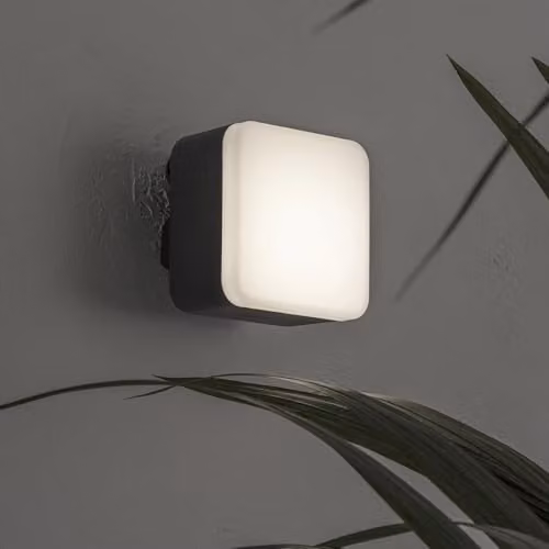 FORLIGHT Tilt LED Outdoor Flush Wall Lamp in Grey with Neutral White 4000K and IP44 Rating