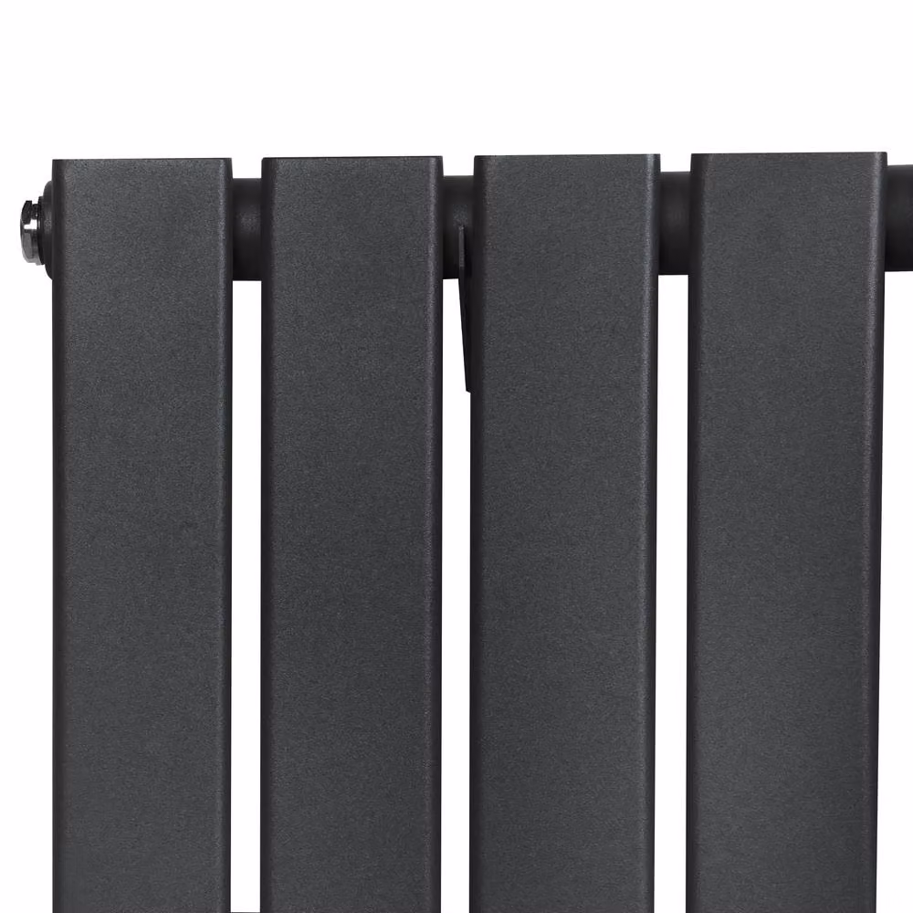 Monstershop Flat Single Column Steel Radiator in Anthracite Grey, W/H: 60.0 x 119.0 cm – 3