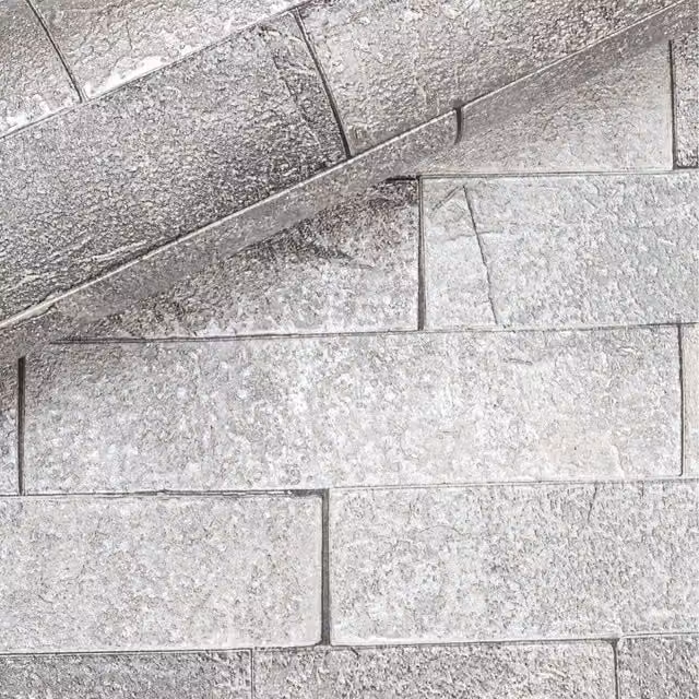 Arthouse Graphite Grey Geometric Industrial Style Heavyweight Vinyl Wallpaper