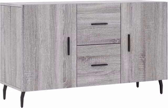 Berkfield Home Grey Sonoma Sideboard in Engineered Wood W/D/H: 100 x 36 x 60 cm