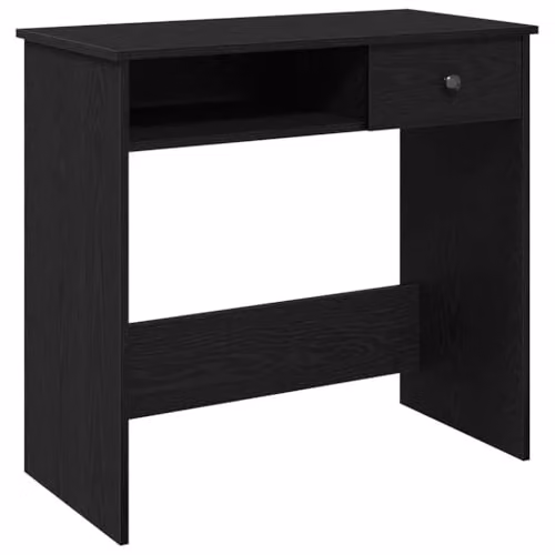 vidaXL Modern Writing Desk in Black, W/D/H: 80 x 40 x 75 cm