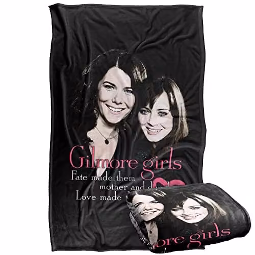 Warner Bros. Gilmore Girls Silky Touch Super Soft Fleece Throw Blanket, Multicolour, W: 91 cm, D: 147 cm – 1