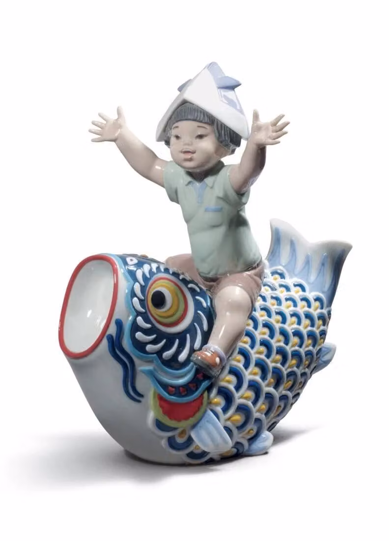 Lladró Happy Boys Day Limited Edition Multicolour Porcelain Figurine