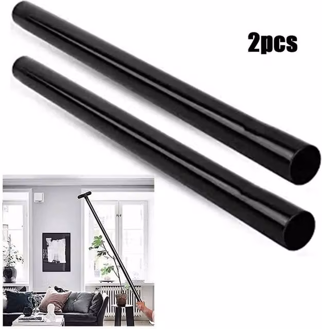 FLAVORA 2 x Universal 35mm Plastic Vacuum Cleaner Accessories, Black