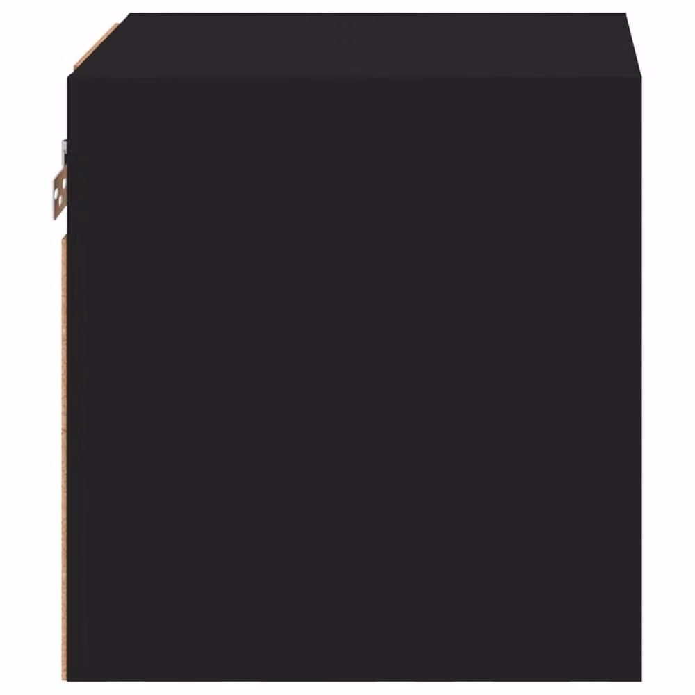 Berkfield Home Modern Black TV Wall Cabinet with LED Lights, W/D/H: 30 x 28.5 x 30 cm – 5