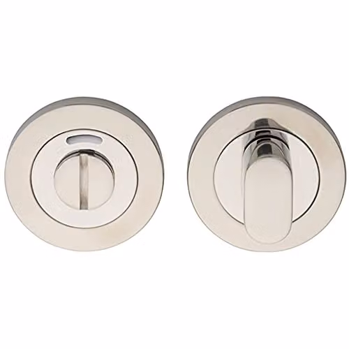Loops Round Thumbturn Lock and Release with Concealed Fix Rose in Bright Stainless Steel Silver