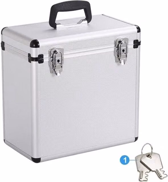 EONLION Silver Aluminum Storage Box Case – 1