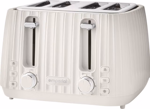Emperial 4 Slice Toaster in White