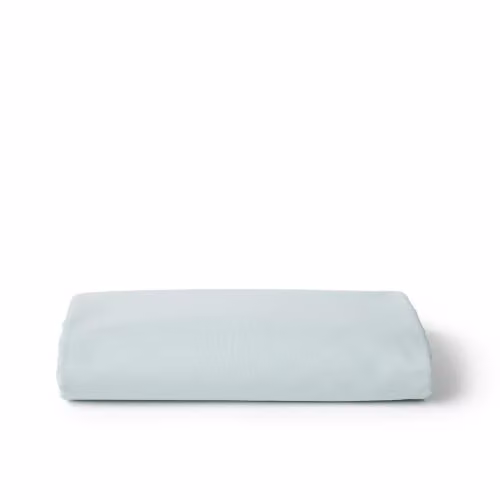 Christy Organic Cotton Percale Super King Fitted Sheet in Duck Egg Blue, W/D/H: 180 x 200 cm – 2