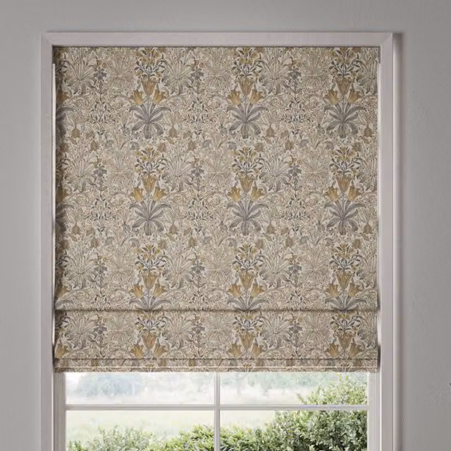 William Morris Woodland Weeds Made To Measure Blackout Roman Blind in Barley Multicolour