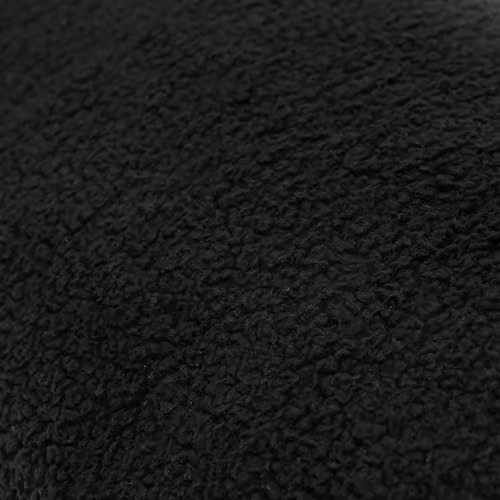 OHS Teddy Fleece Bolster Pillow in Black, Length: 137 cm – 9