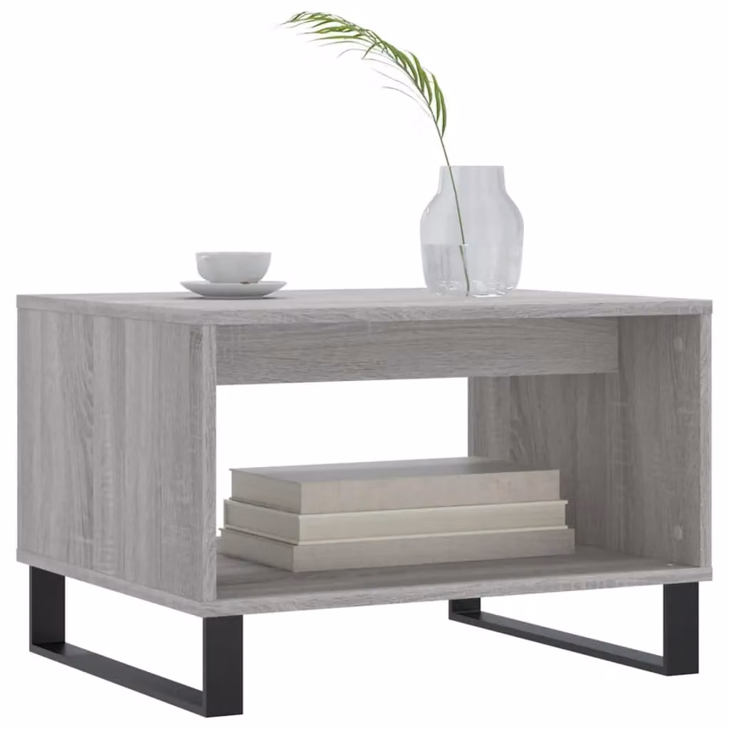 Berkfield Home Grey Sonoma Coffee Table, W: 60 cm, D: 50 cm, H: 40 cm – 3