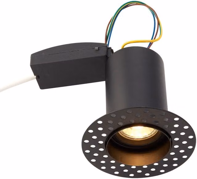 Netlighting Ravel Trimless 50W Recessed Round Downlight in Matt Black