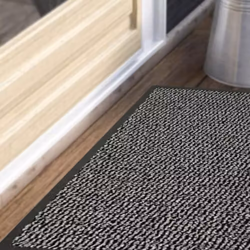 KAV Non-Slip Washable Door Mat in Grey and Black, W: 60 cm, D: 180 cm – 6