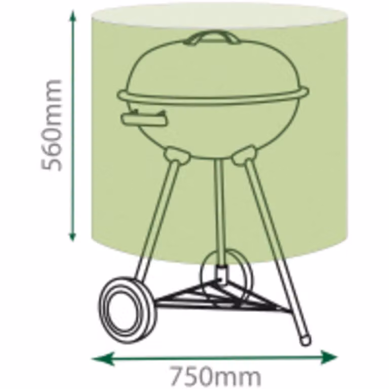 St Helens Home & Garden Water Resistant Kettle BBQ Cover, Green