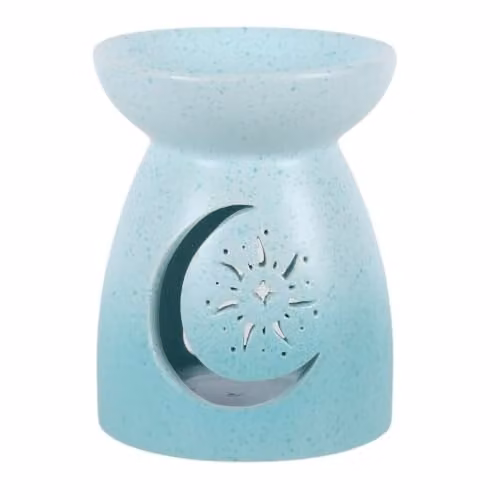 Something Different Wholesale Blue Moon Cut Out Ceramic Oil Burner