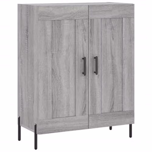 vidaXL Grey Sonoma Sideboard in Engineered Wood W/D/H: 69.5 x 34 x 90 cm